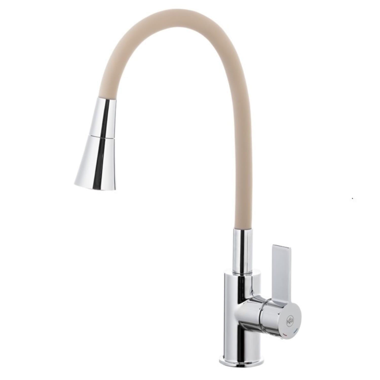 Кухонный смеситель для мойки KFA Armatura Rumba Duo однорычажный Бежевый матовый (6553-925-51)