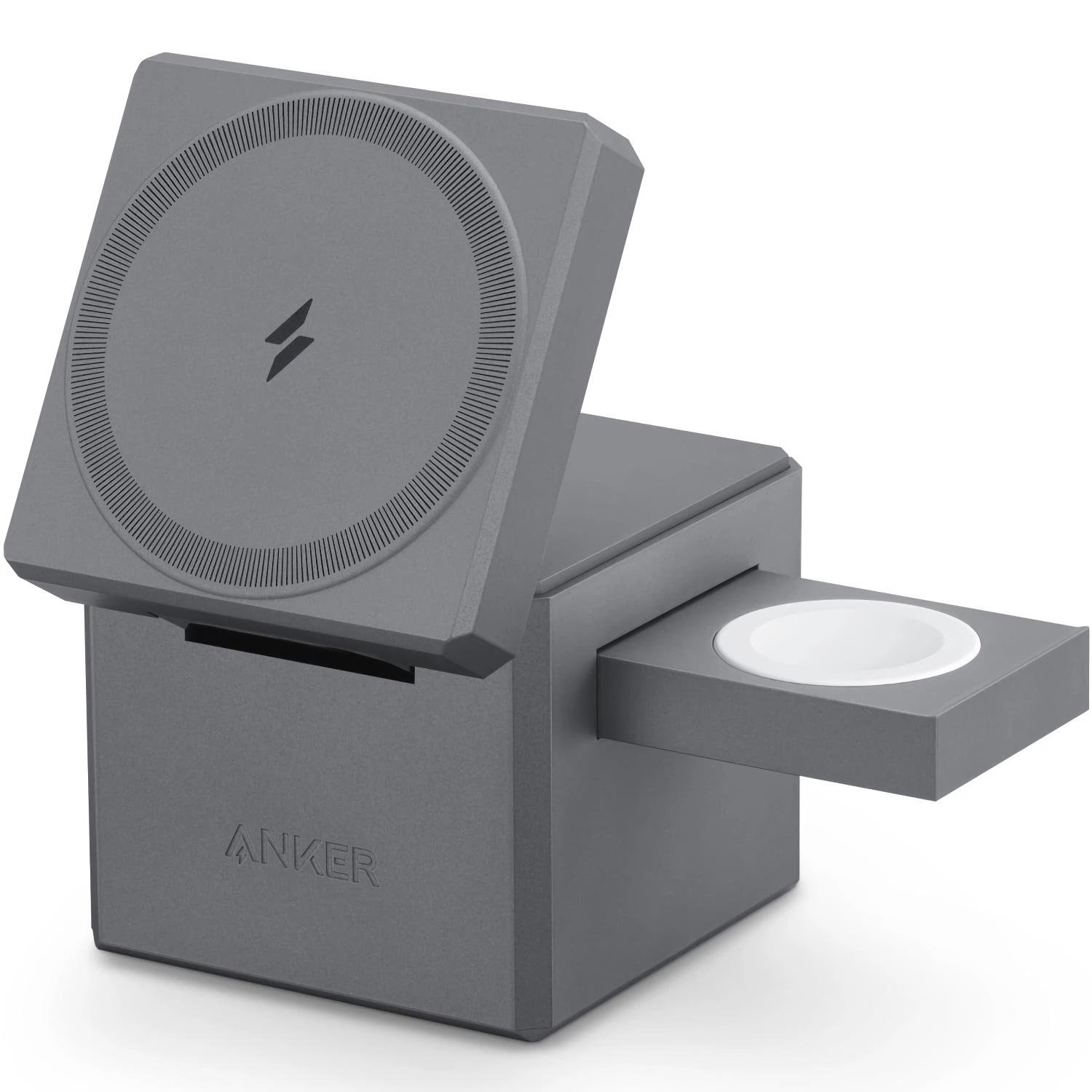 Док-станція Anker 3in1 Cube with MagSafe Grey (Y1811JA1)