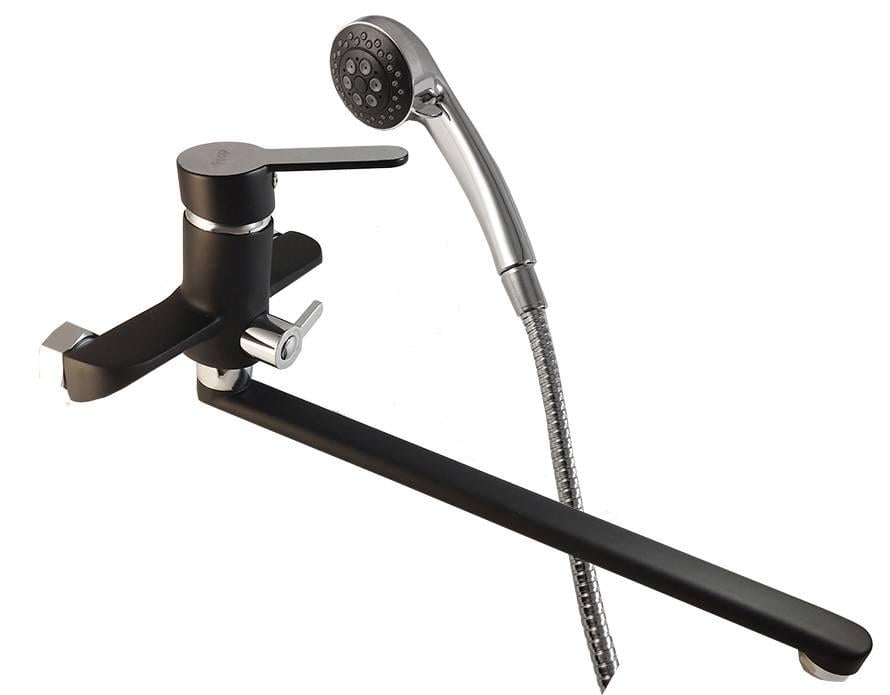 Змішувач для ванни Frap F2242 Чорний/Хром (34494)