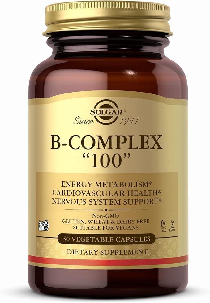 Комплекс витаминов группы В Solgar B-Complex 100 50 капсул