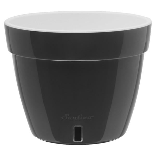 Горшок для цветов Santino ASTI 2,5 л Антрацитовый (AST25ANT/WHT)