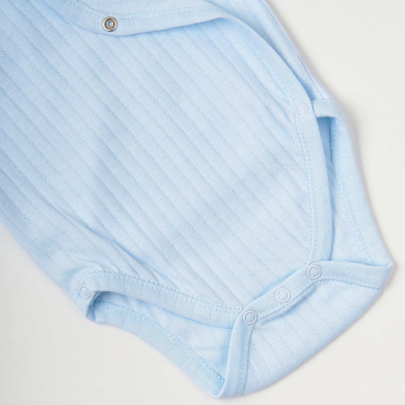 Боди с коротким рукавом Ажур 50 см Голубой - фото 4 Боди с коротким рукавом Ажур 50 см Голубой - фото 4