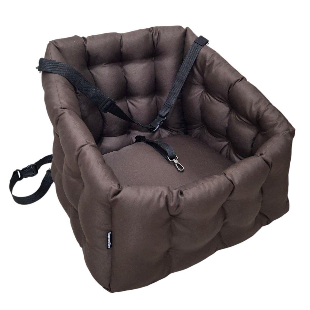 Крісло автомобільне для собак Huge and Tiny зі знімними ременями Waterproof Oxford 50x45 см Карамельний (25590402) Крісло автомобільне для собак Huge and Tiny зі знімними ременями Waterproof Oxford 50x45 см Карамельний (25590402)