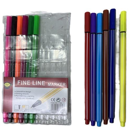 Набор ручек лайнеров Stenson WW00017 Fine Line 18 цветов