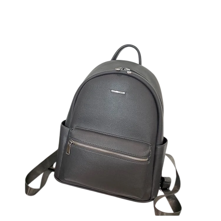 Городские рюкзаки женский сплошной Серый (2374770428)