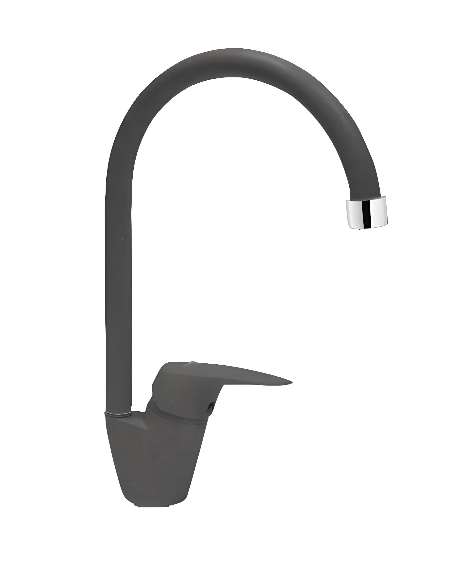 Смеситель кухонный LONGRAN G08913 Черный (40 Lava)