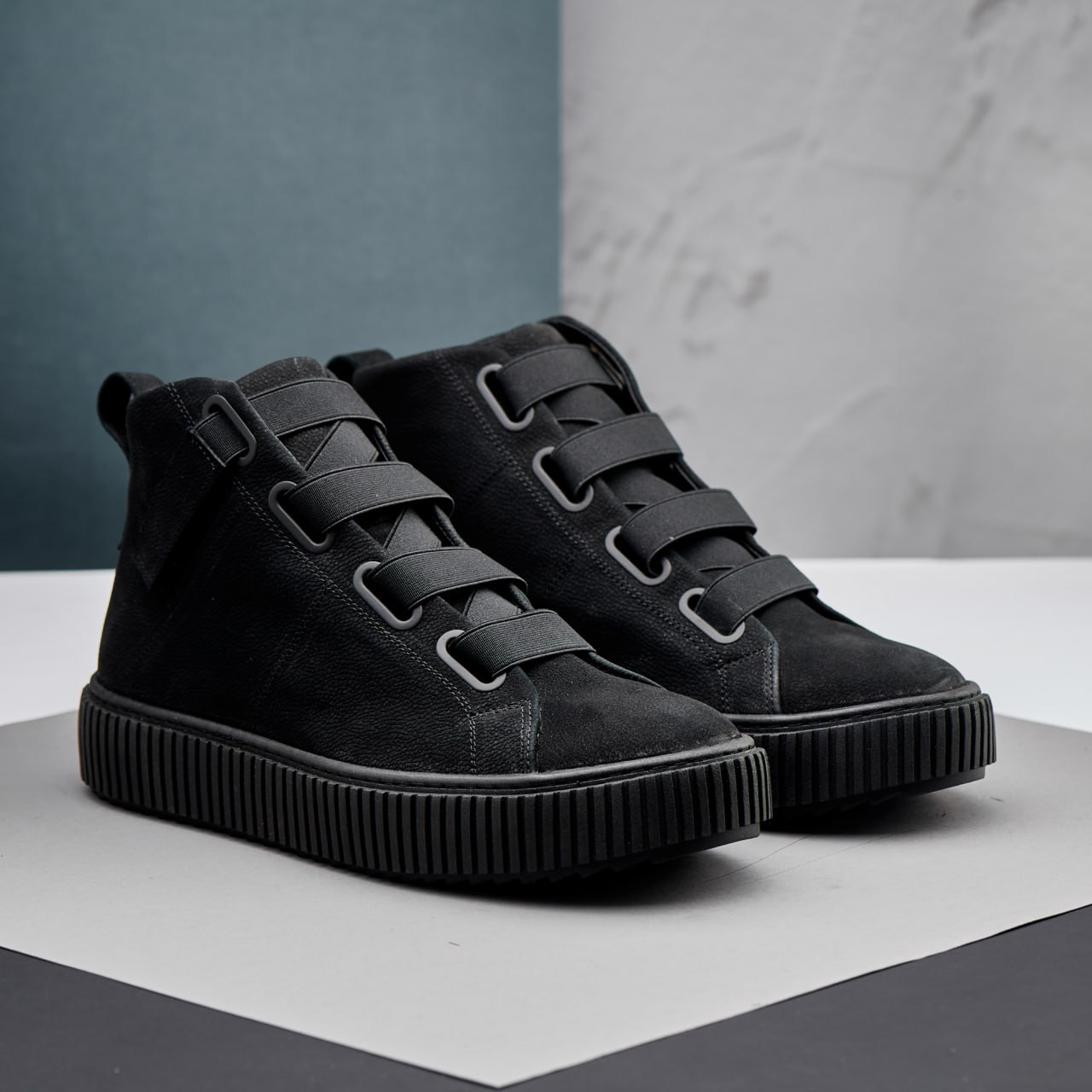 Ботинки мужские зимние из нубука Gross р. 44 29 см Черный (30164213)