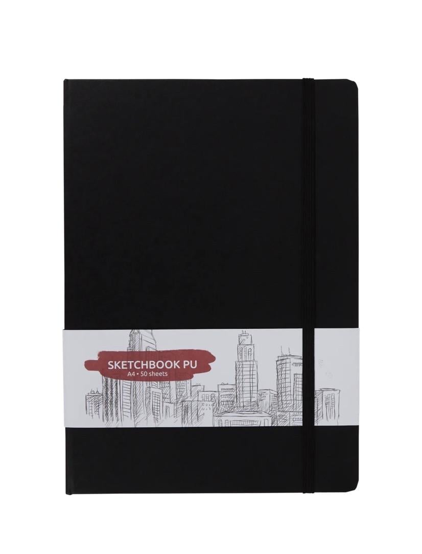 Скетчбук A4 зі штучної шкіри 50 щільних аркушів (2007550972)
