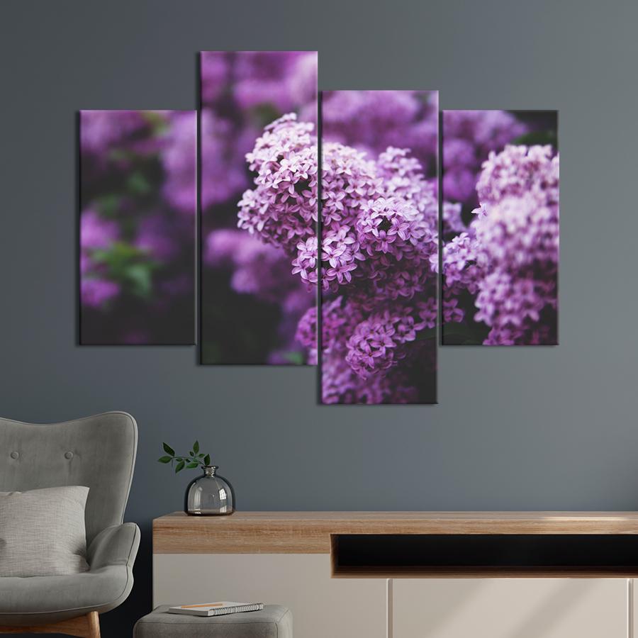 Картина цветы и растения Ароматные цветы сирени 149x106 см (A991-4)