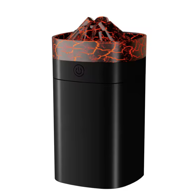 Увлажнитель воздуха-аромалампа USB с имитацией пламени Черный (29468513)