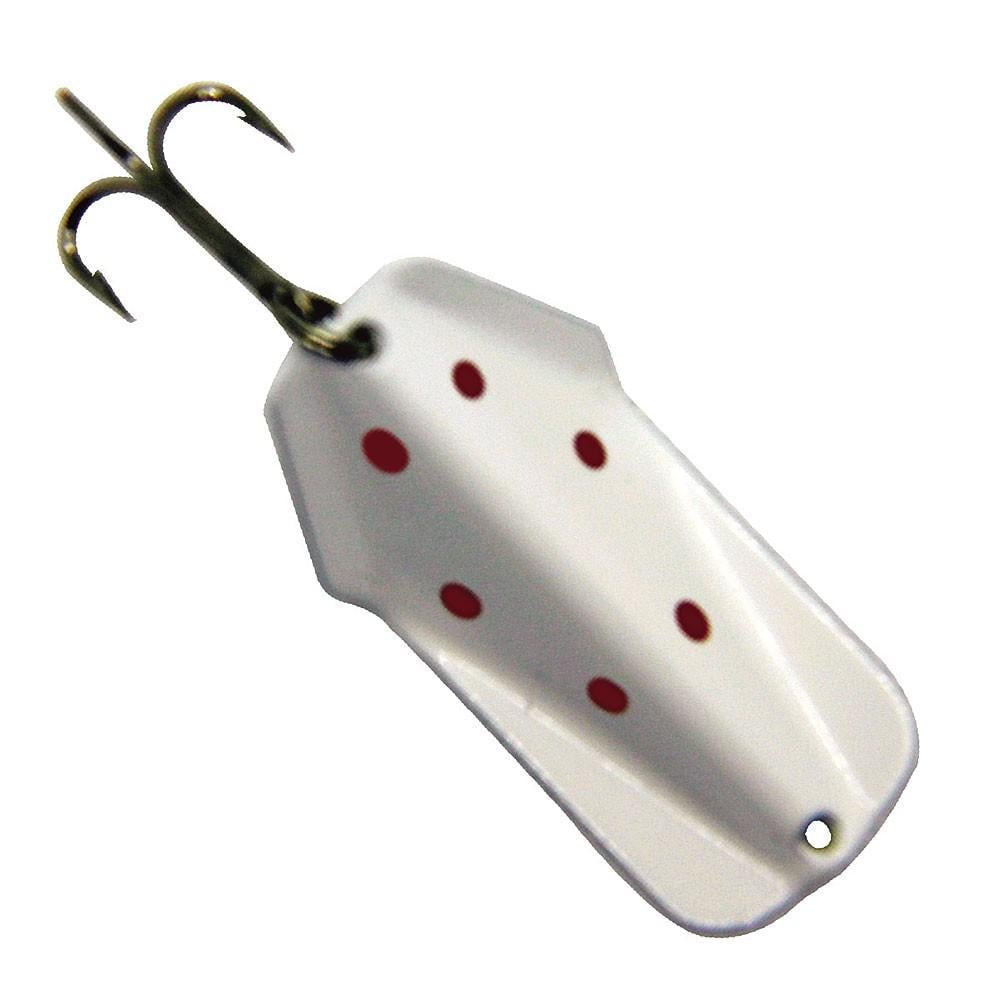 Блесна колеблющаяся Jake's Lures Wobbler White/Red Dots (7606) Блесна колеблющаяся Jake's Lures Wobbler White/Red Dots (7606)
