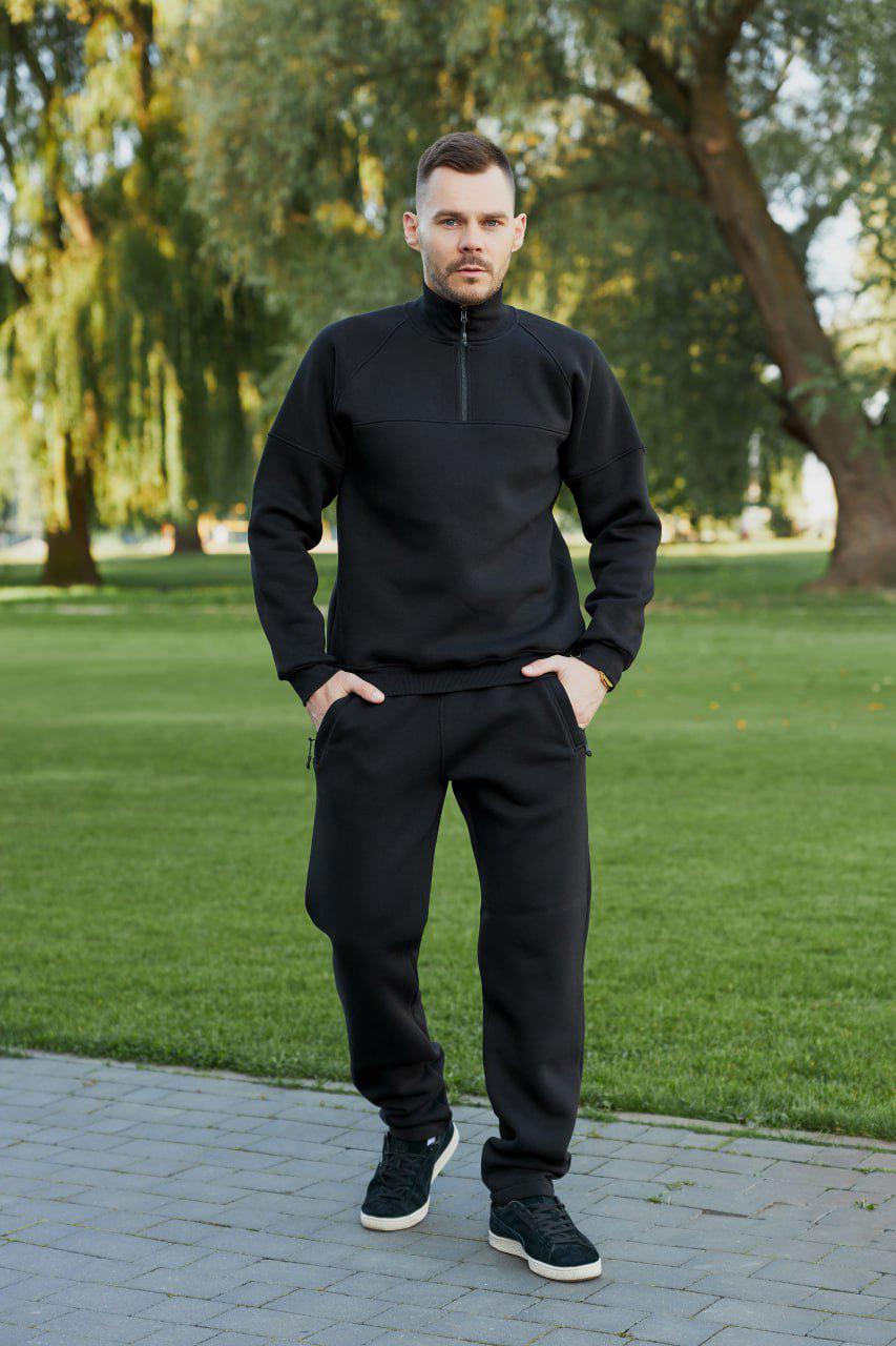 Костюм мужской М141.3 петля брюки/кофта M Черный (194-1-61)