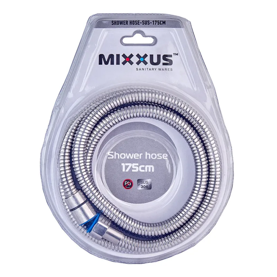 Шланг для душу MIXXUS Shower hose-SUS 175 см Silver (MI6054) Шланг для душу MIXXUS Shower hose-SUS 175 см Silver (MI6054)