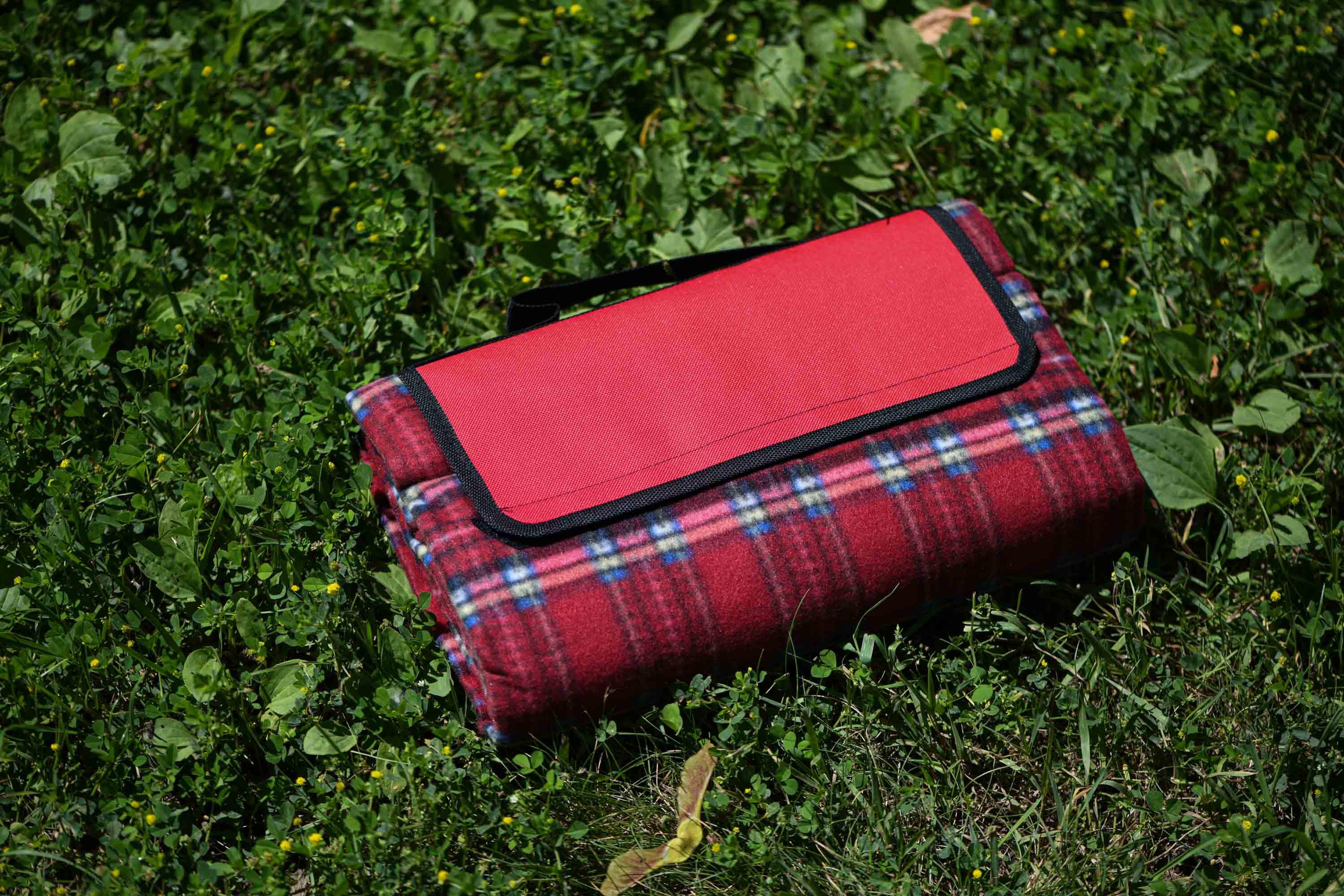 Плед Ardesto Picnic Клітинка 100% поліестер 130х170 см Червоний (ART0916RC) - фото 3