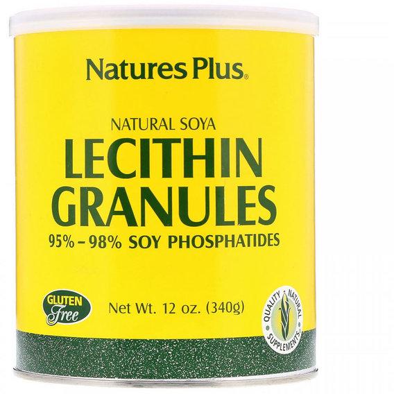 Лецитин Nature's Plus Lecithin Granules Natural Soya 12 ун. 340 г 45 порцій