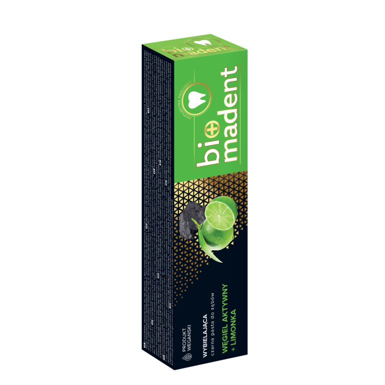 Зубна паста Bio Madent що відбілює з коноплею/вугіллям і лаймом 100 мл (2789954527)