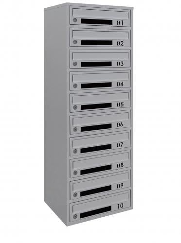 Почтовый ящик Галиндустрия E2-10-D многосекционный на 10 квартир металлический Серый (132-119-000005212) Почтовый ящик Галиндустрия E2-10-D многосекционный на 10 квартир металлический Серый (132-119-000005212)