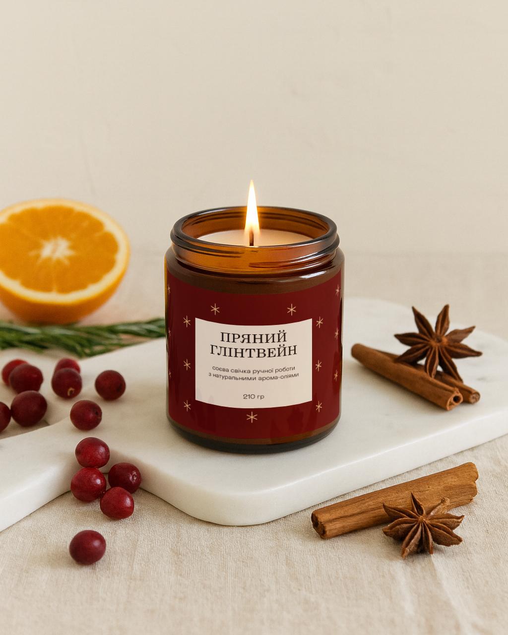 Свеча соевая Пряный Глинтвейн (31011547) - фото 1 Свеча соевая Пряный Глинтвейн (31011547) - фото 1