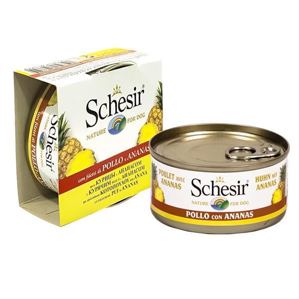 Корм влажный для собак Schesir Chicken Pineapple 150 г