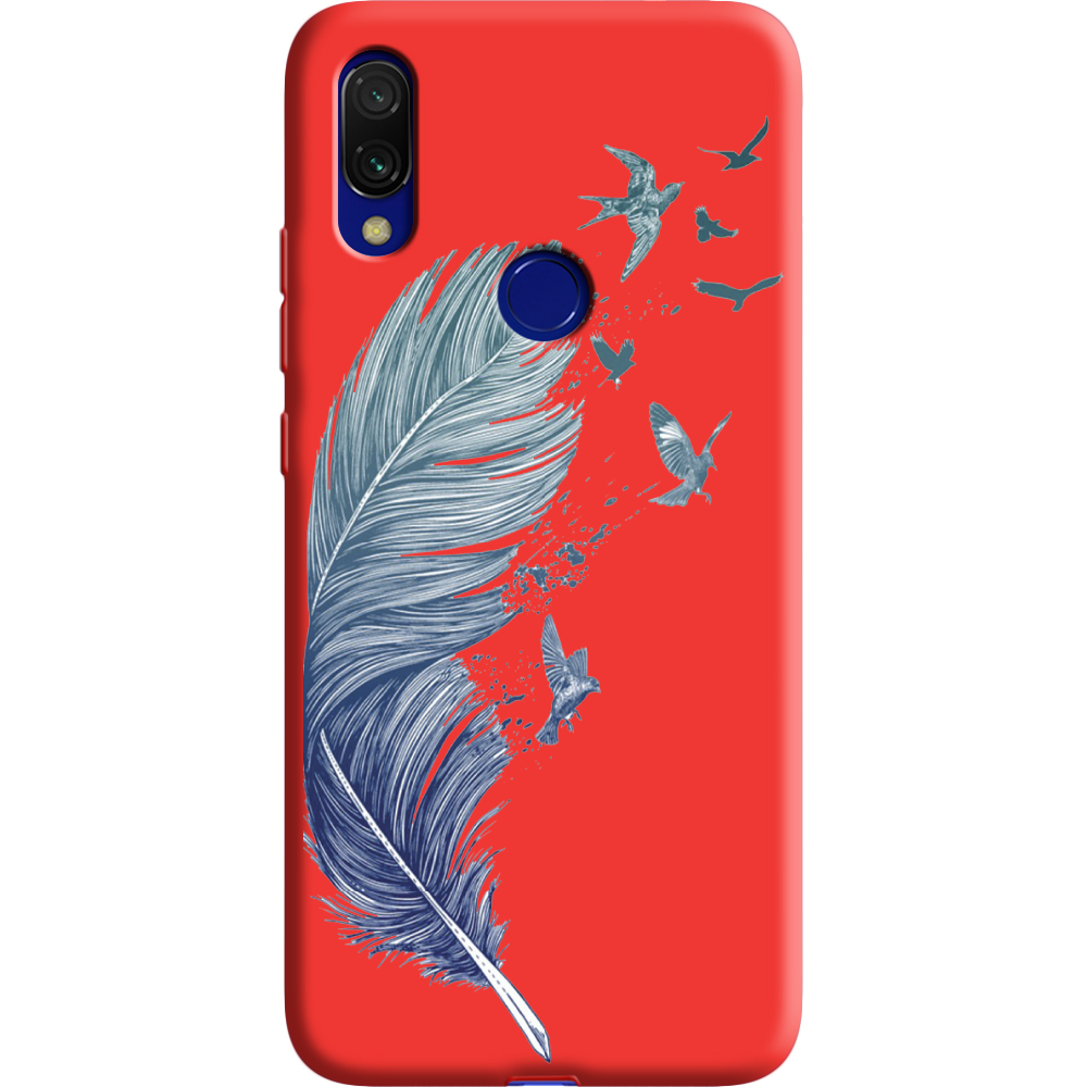 Чехол Boxface Xiaomi Redmi 7 Feather Красный силикон (36506-cc38-37060)