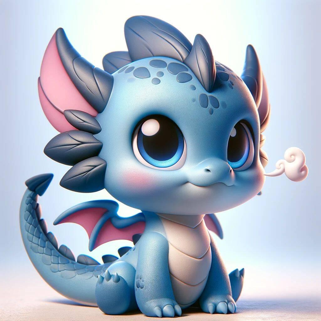 Алмазная мозаика Dream Toys Милый синий дракончик 20х20 см (2987255240)