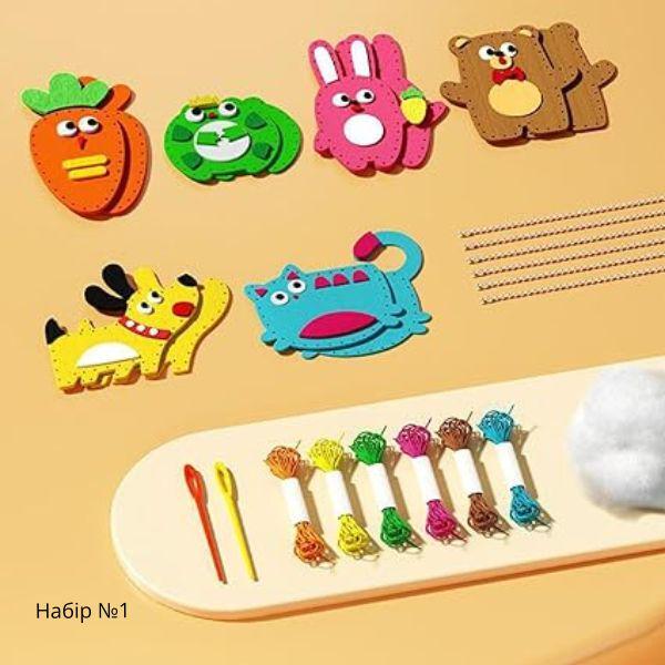 Набор для творчества L00193-1 Мягкие игрушки из фетра с наполнителем и аксессуарами 6 шт. - фото 7