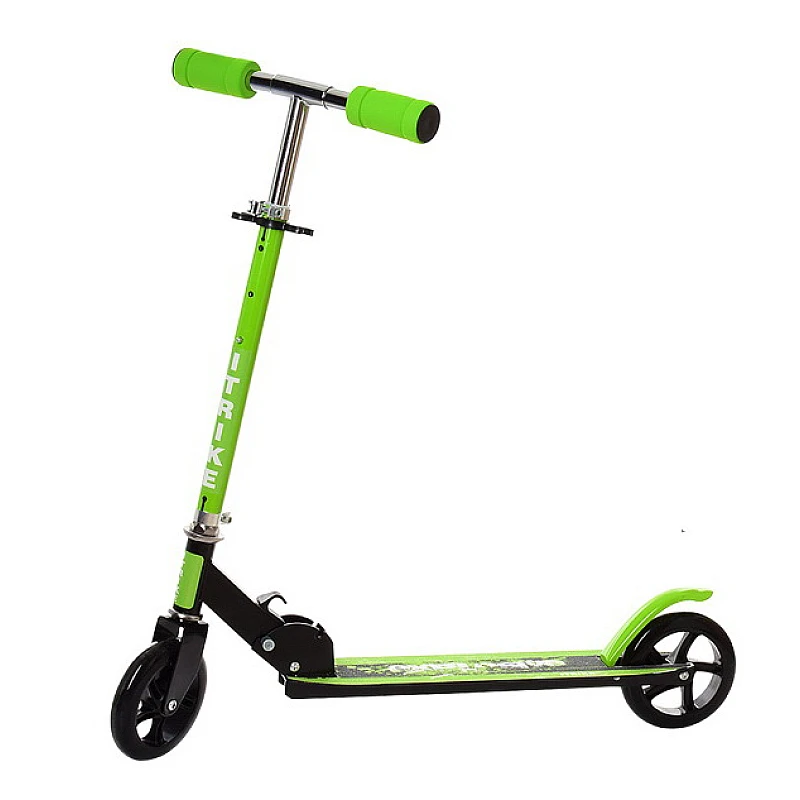 Самокат детский 2-х колесный SR 2-005-GRB с подножкой Салатовый (2630049902)