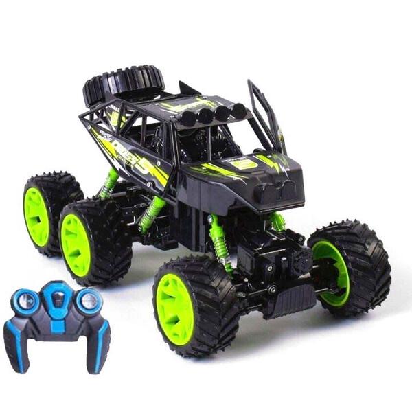 Радиоуправляемый джип DongBang внедорожник 6 колес Черный/Зеленый (59222)
