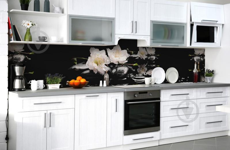 Скинали на кухню Zatarga «Упавшая ветка» 600х3000 мм виниловая 3Д наклейка кухонный фартук самоклеящаяся