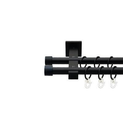 Карниз трубчатый Orvit Заглушка техно двухрядный 19/19 мм 200 см Черный бархат (000-9691) - фото 1 Карниз трубчатый Orvit Заглушка техно двухрядный 19/19 мм 200 см Черный бархат (000-9691) - фото 1