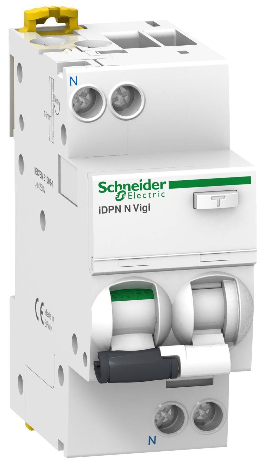 Выключатель автоматический дифференциальный Schneider Electric iDPN VIGI 1P+N 6кА 6A C АС 30мA (A9D31606)