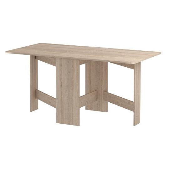 Стол-трансформер кухонный раскладной Мікс Меблі Книжка 70x30 ( 138) см ламинированная ДСП Дуб сонома