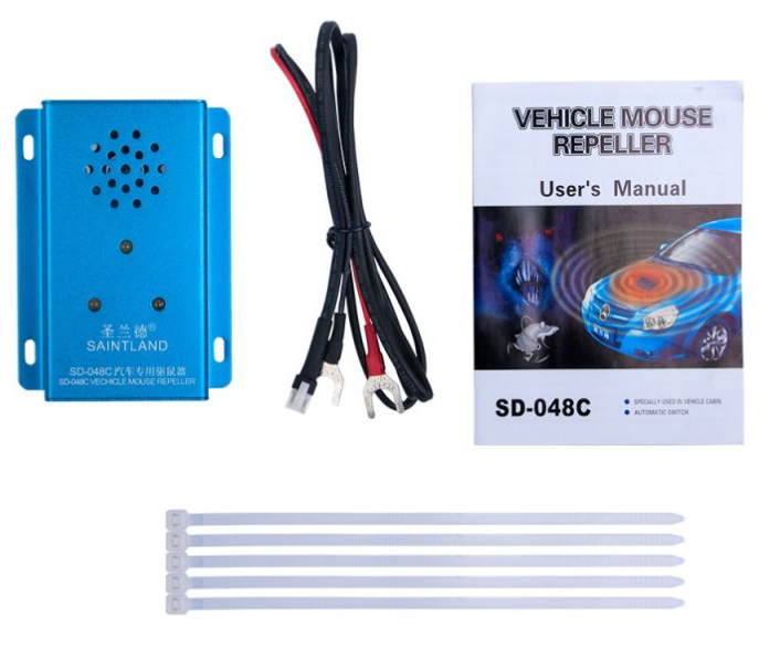 Відлякувач гризунів автомобільний SD-048C від акумулятора до 100 м2 - фото 2 Відлякувач гризунів автомобільний SD-048C від акумулятора до 100 м2 - фото 2