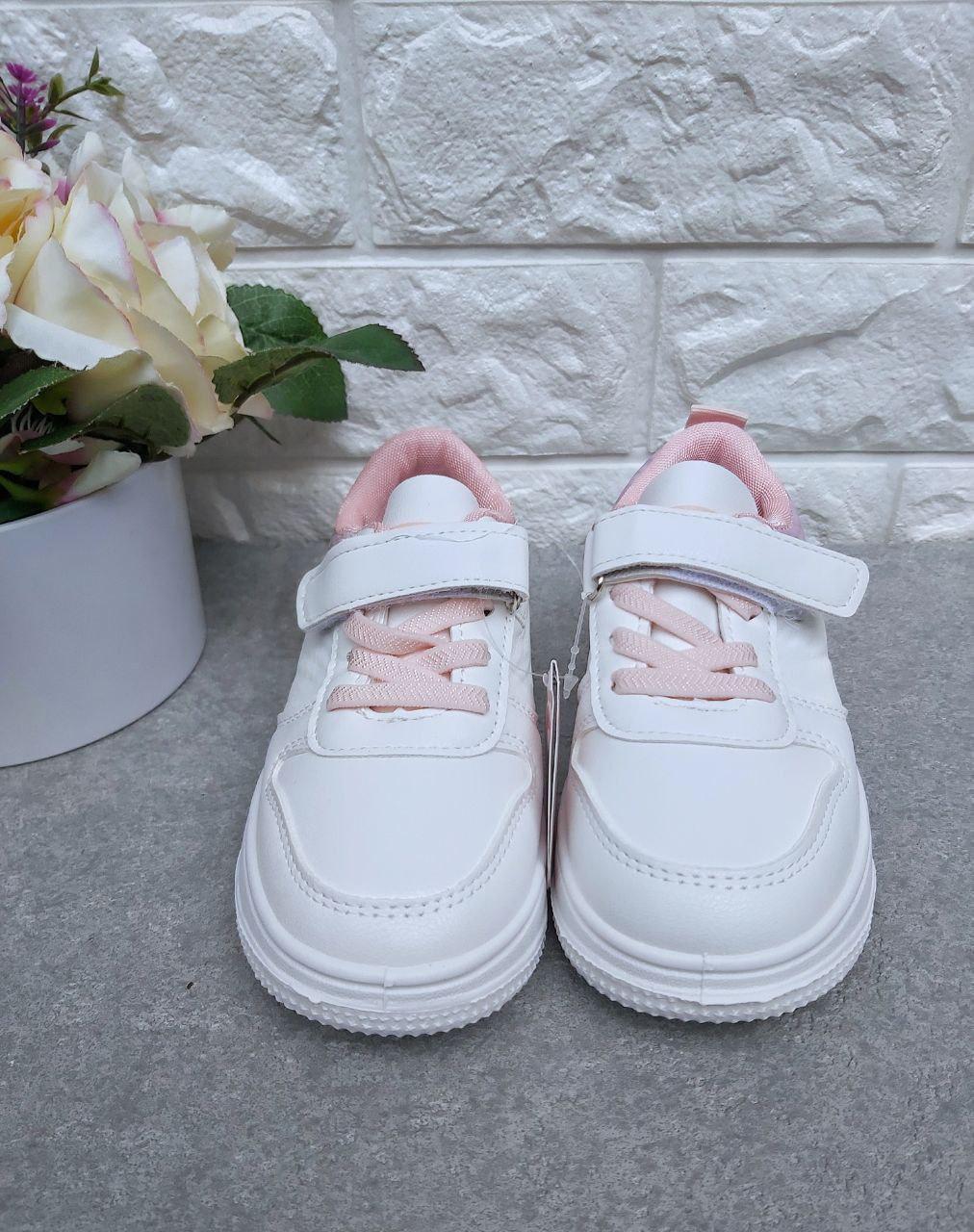 Кросівки для дівчинки ТОМ.М 1125 р. 27 17,5 см Біло-рожевий (1125-2) - фото 2 Кросівки для дівчинки ТОМ.М 1125 р. 27 17,5 см Біло-рожевий (1125-2) - фото 2
