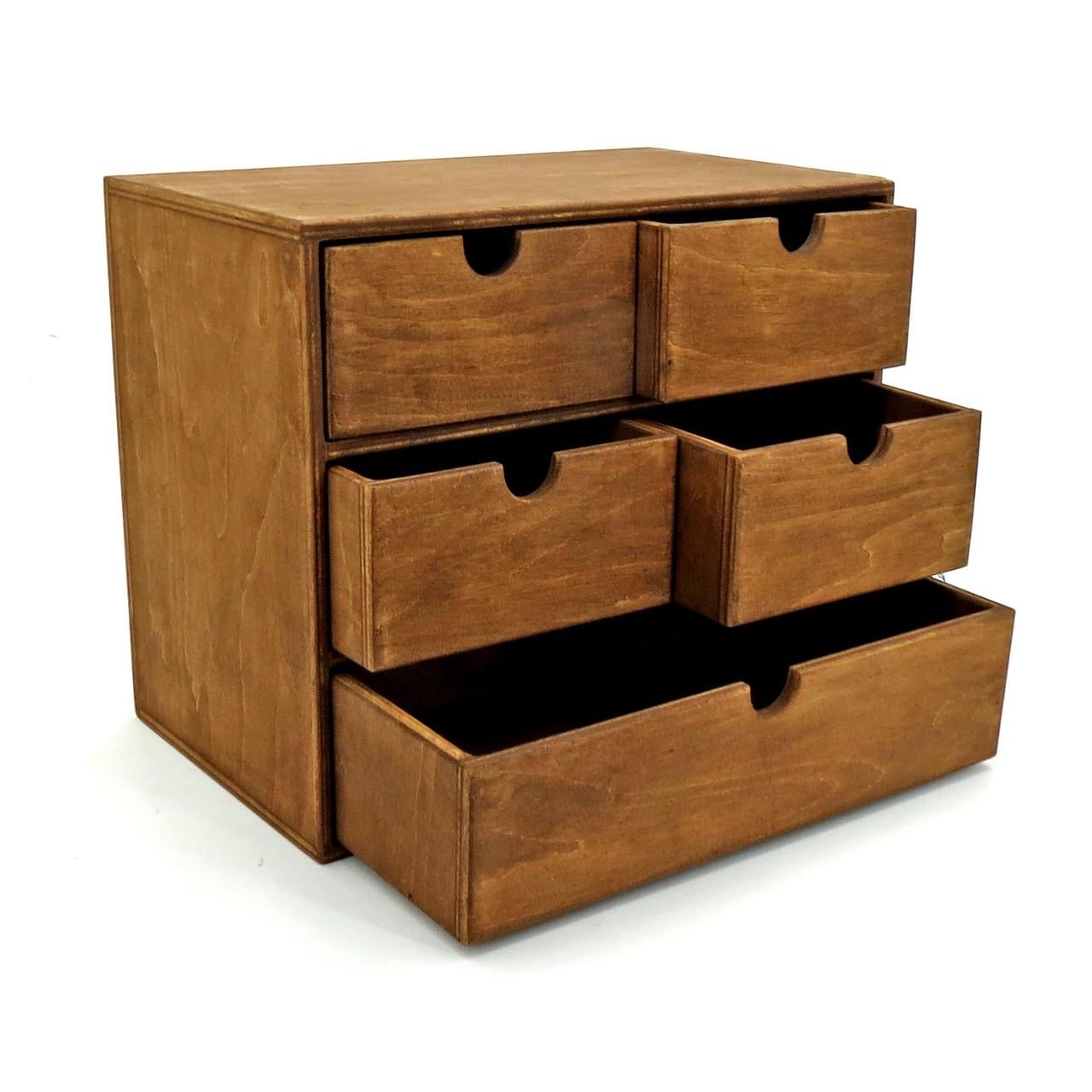 Мини-комод из дерева Мерсинг Охра (МНК-002804)