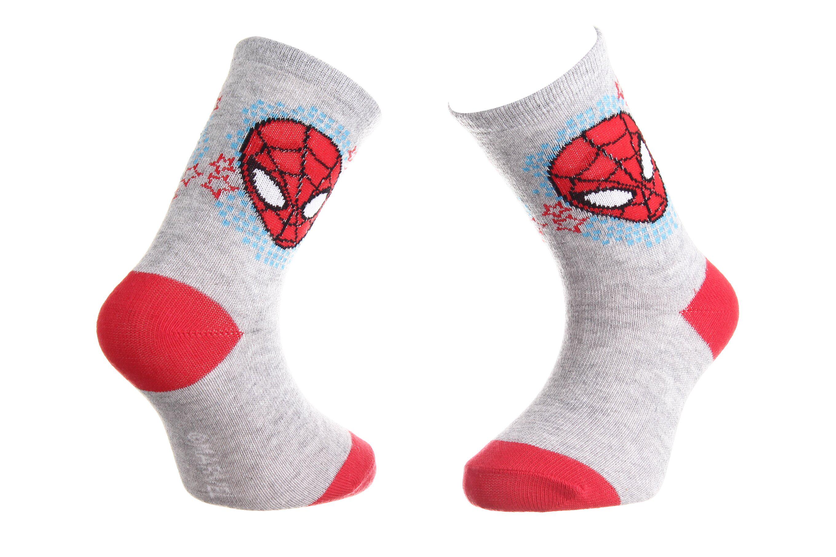 Носки Marvel Spider Man Head Spiderman Stars р. 19-22 Gray (43890147-3)