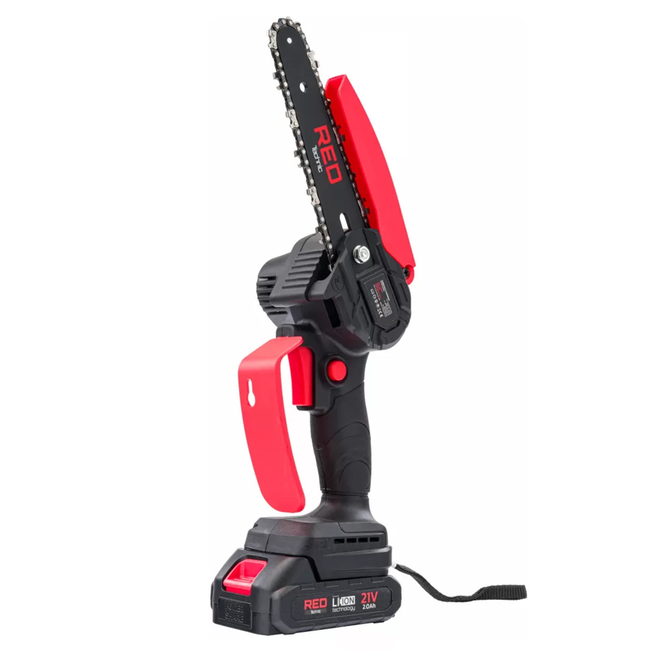 Пила аккумуляторная цепная мини Red Technic RTMPA0064 4"/6" 2 Ач 20 В