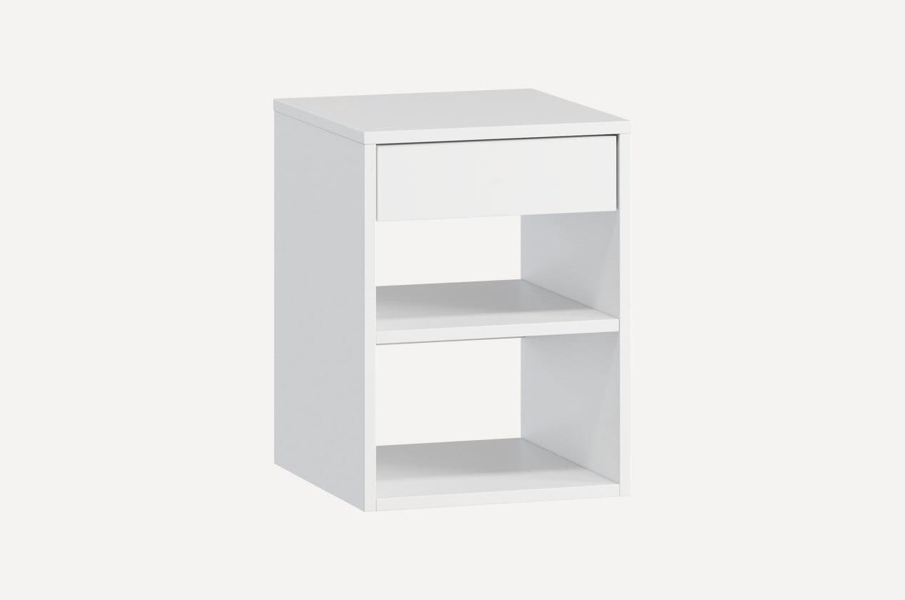 Тумба прикроватная Nikoshop М-1 360х490х380 мм Белый (4398740983746879269874687)