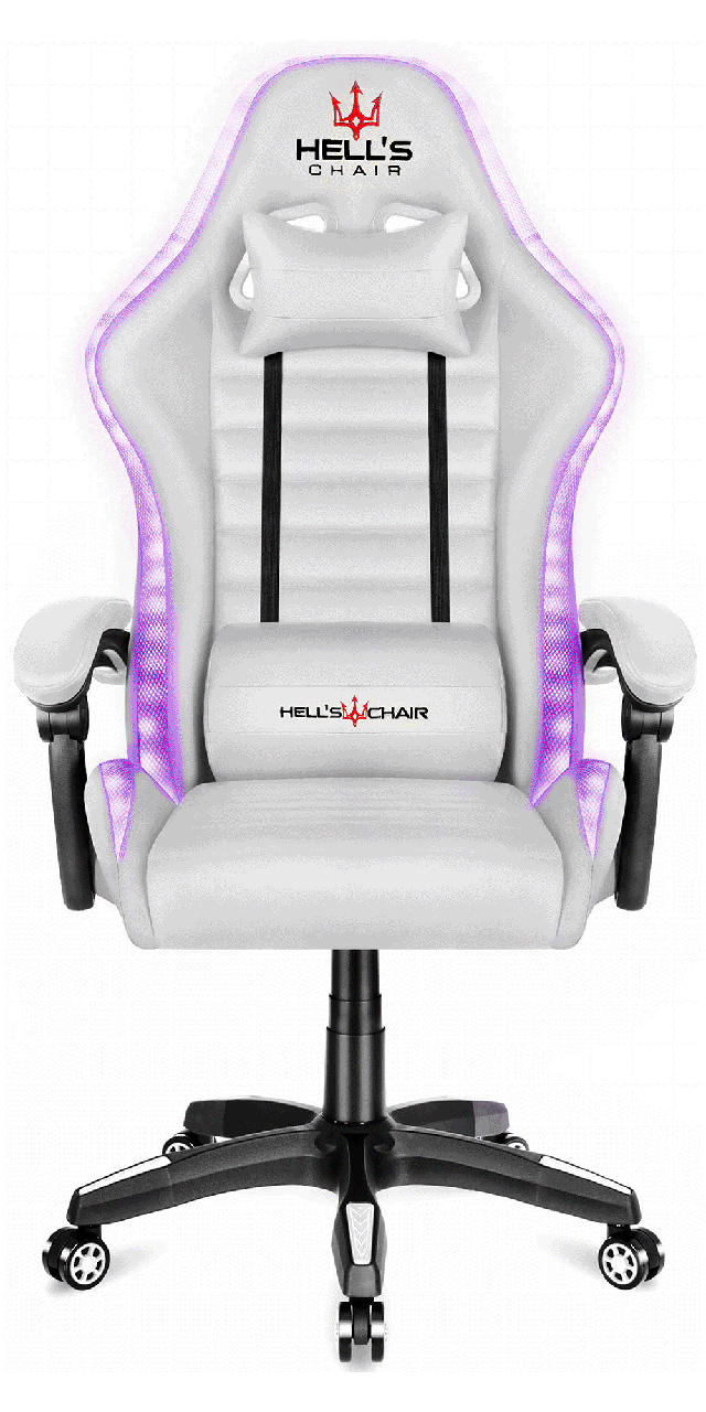 Кресло компьютерное Hell's HC-1003 LED RGB White (2761306606) Кресло компьютерное Hell's HC-1003 LED RGB White (2761306606)