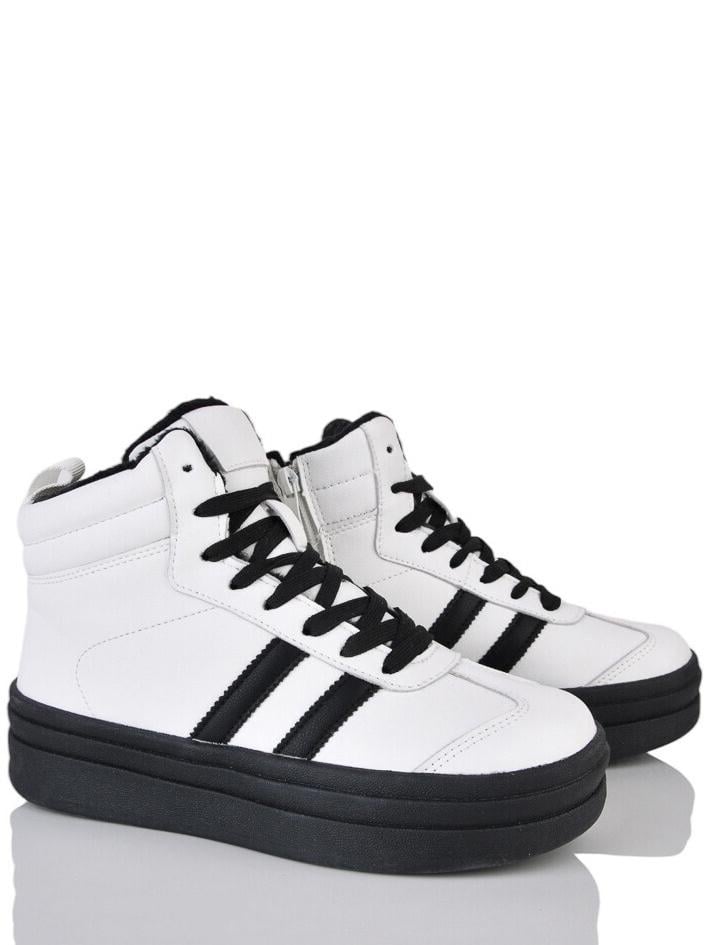 Кожаные зимние ботинки Stilli WAMN110-2 р. 37 Бело-черный