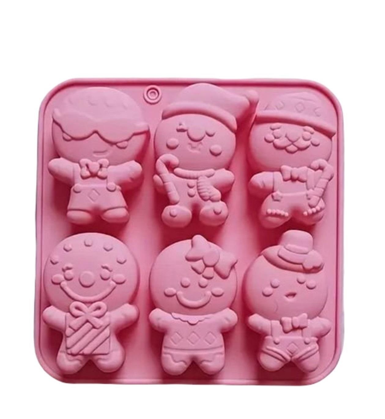 Форма силіконова для печива/цукерок Рожевий (SAM-6890)