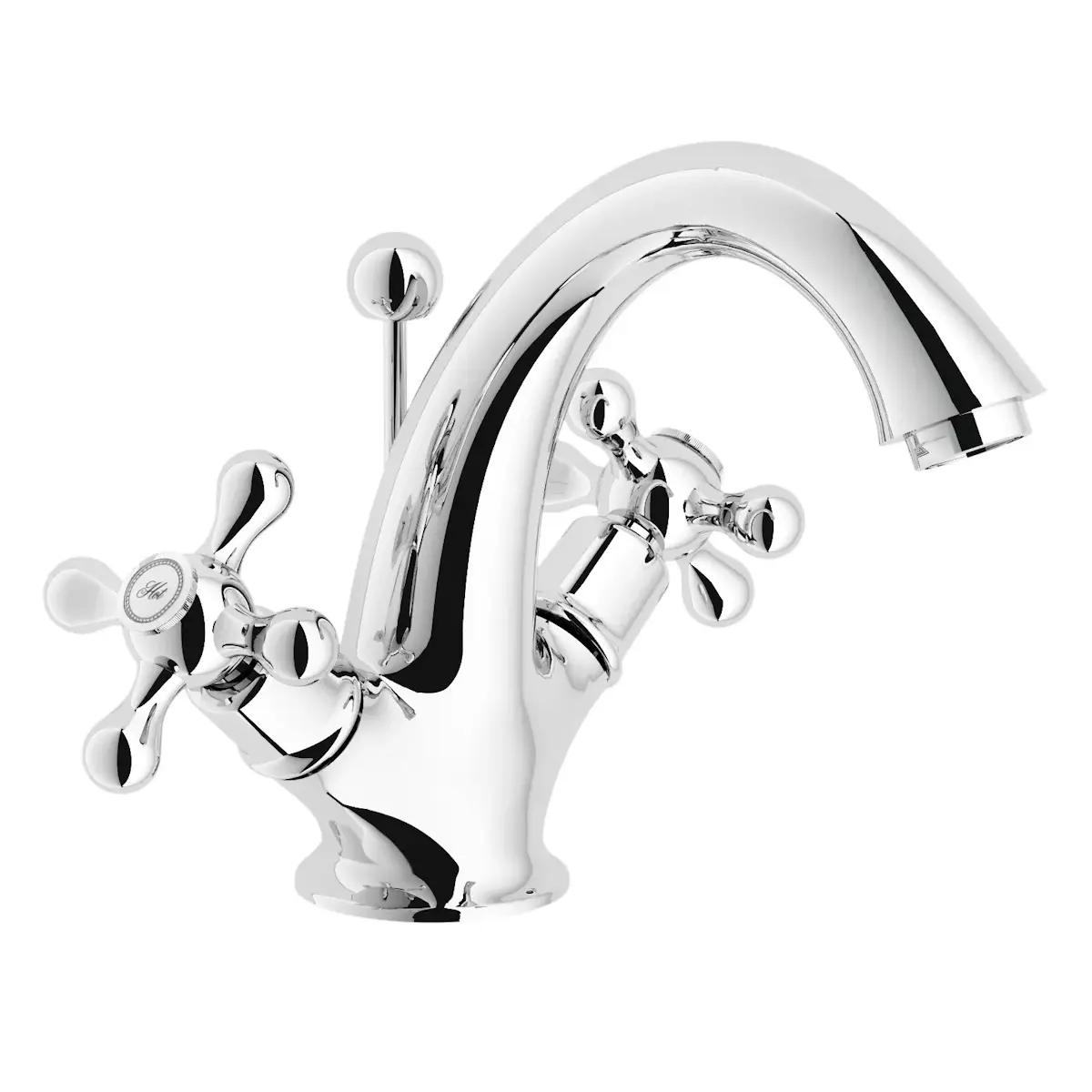 Смеситель для раковины Nobili Grazia с донным клапаном Хром (GRC5118/6CR)