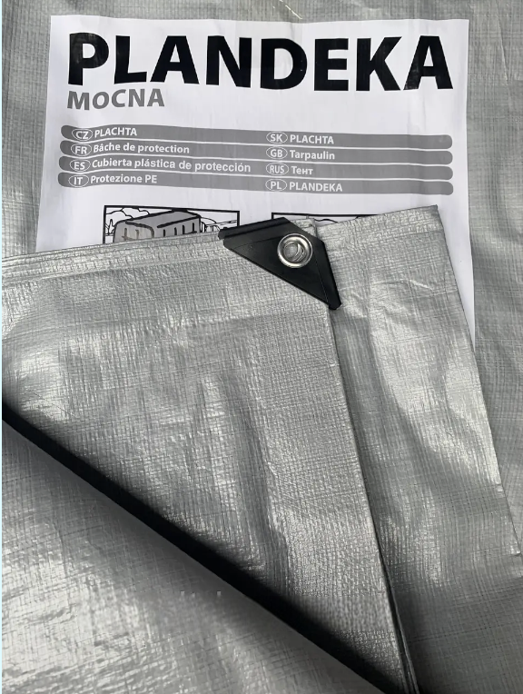 Тент защитный Wimar Plandeka тарпаулиновый 3x5 м 110 г/м2 (27773232) - фото 9
