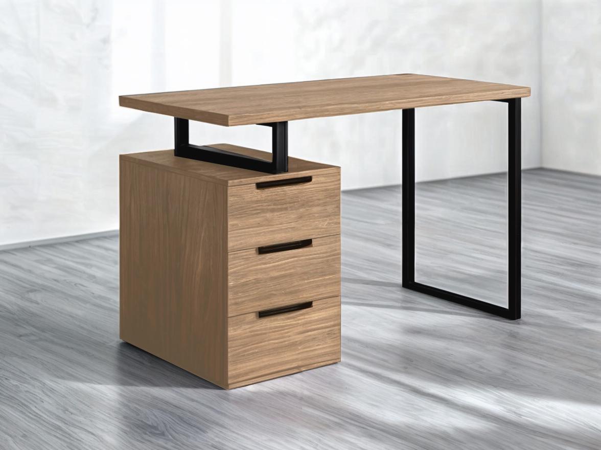 Стол компьютерный Tobi Sho MX-0003 с металлической опорой и ящиками 1200х755х600 мм Дуб сонома