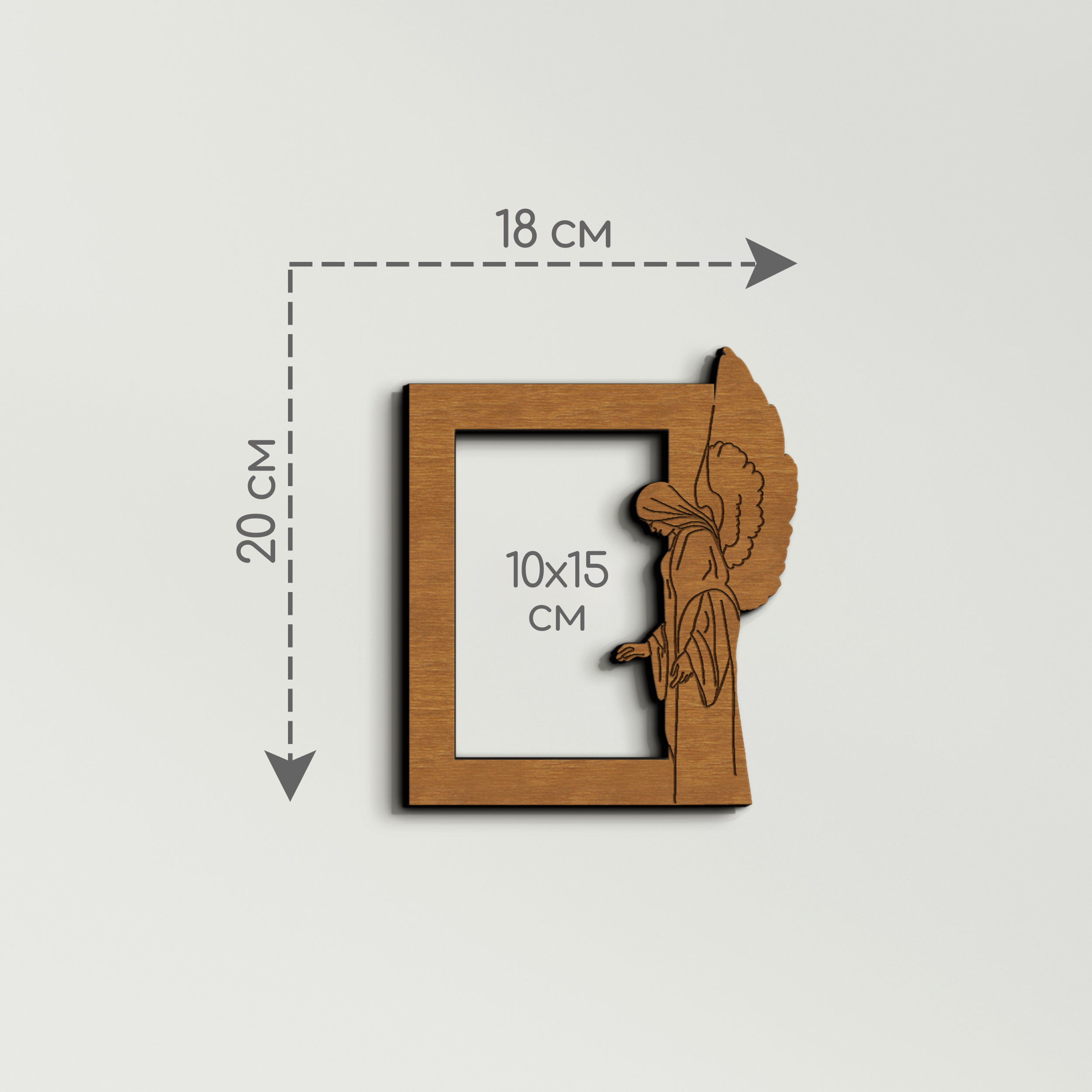 Фоторамка мемориальная The Frame Depot с гравировкой ангела Светло-коричневый (memorial_4x6_frame-1) - фото 2 Фоторамка мемориальная The Frame Depot с гравировкой ангела Светло-коричневый (memorial_4x6_frame-1) - фото 2