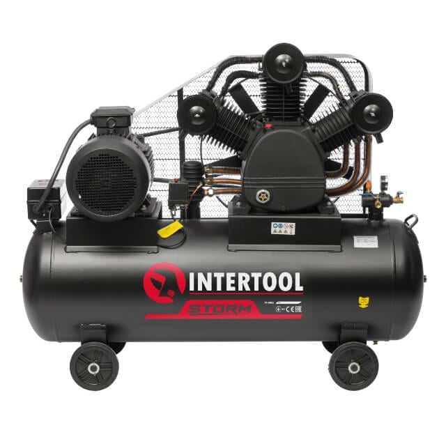 Компрессор Intertool PT-0052 300 л 15 кВт 380 В 10 атм 2000 л/хв 3 циліндри