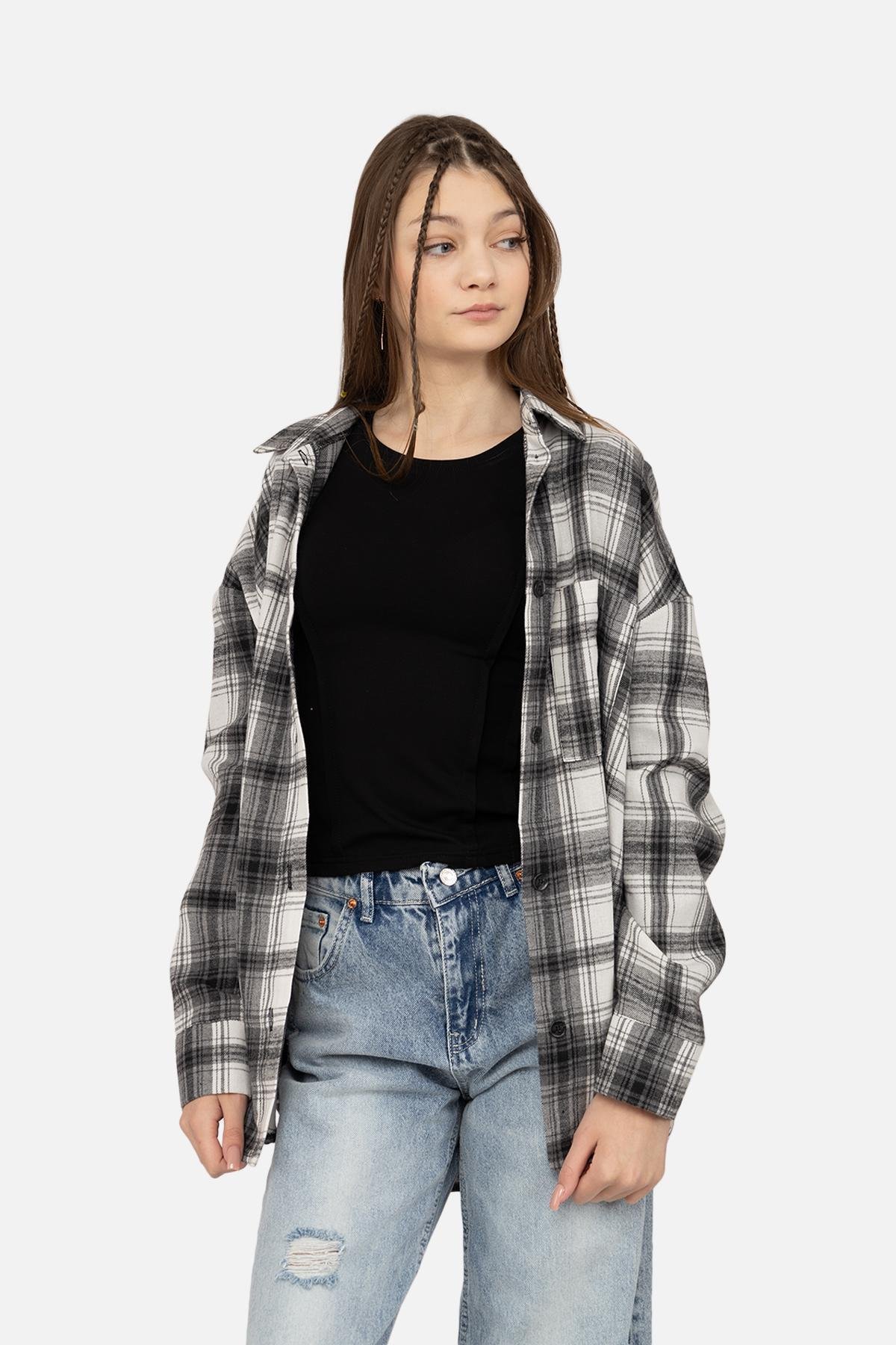 Рубашка женская ЦБ-00270130 р. 42 Черный (SKT001045592) Рубашка женская ЦБ-00270130 р. 42 Черный (SKT001045592)