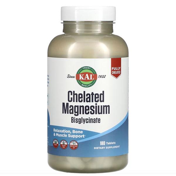 Микроэлемент магний KAL Chelated Magnesium Bisglycinate 180 табл. (000025203) Микроэлемент магний KAL Chelated Magnesium Bisglycinate 180 табл. (000025203)