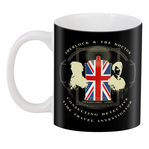 Чашка Geek Land Шерлок Холмс Consulting detective & time travel investigator