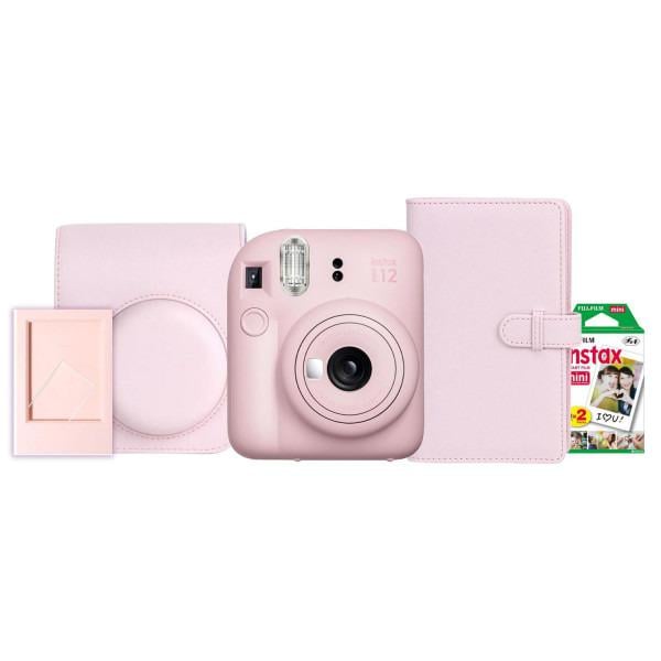 Камера моментального друку Fujifilm Instax Mini 12 + чохол/фотоплівка 20 шт./альбом на 108 фотографій/фоторамка Rose (12052980)